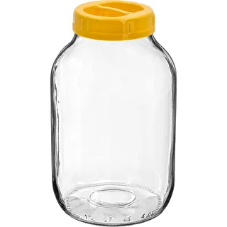 Twist-off purk 4 l ja käepidemega plastikust kaas fi 100