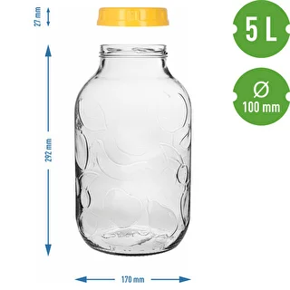 TO 5 L purk ja fi 100 plastist käepidemega keeratav kaas – photo 7