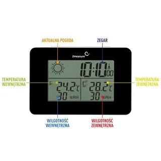 RCC-ilmajaam – elektrooniline, juhtmevaba, taustvalgustusega anduriga, must – photo 10