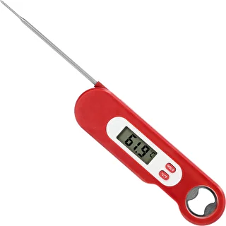 Elektrooniline kulinaartermomeeter kokkupandava sondiga (-50/+300℃), punane – photo 3