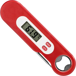 Elektrooniline kulinaartermomeeter kokkupandava sondiga (-50/+300℃), punane – photo 2