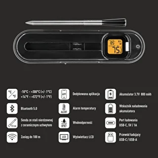 Kulinaarne termomeeter traadita Bluetooth-sondiga – photo 6