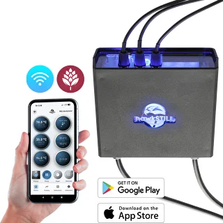 hawkSTILL Wi‑Fi destillatsioonitermomeeter küttekeha sisse-/väljalülitusega