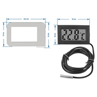 Raamiga elektrooniline termomeeter – destillaatoritele (-50 °C kuni +110 °C) – photo 3