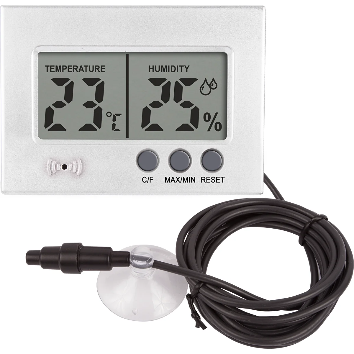 Elektrooniline termomeeter ja hügromeeter terraariumile (0 °C kuni +50 °C) 5 cm