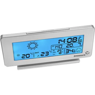 RCC, DCF ilmajaam – elektrooniline, juhtmevaba, taustvalgustusega andur, valge – photo 3