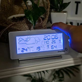 RCC, DCF ilmajaam – elektrooniline, juhtmevaba, taustvalgustusega andur, valge – photo 11