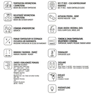 Ilmajaam RCC – elektrooniline, taustvalgustusega, juhtmevaba, anduriga, must – photo 10