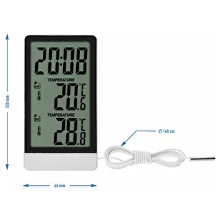 Soensi elektrooniline termomeeter – sondiga, valge – photo 6