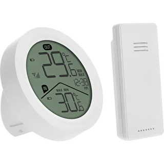 Soensi elektrooniline termomeeter – välisanduriga, ümmargune, valge – photo 2