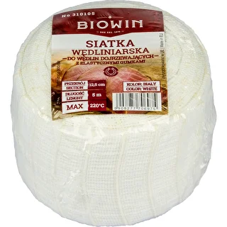 Valge lihavalmististe võrk mõõtmetega 12,5 cm x 5 m, termiline vastupidavus kuni 220°C – photo 3