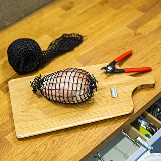 Must vorstivõrk mõõtmetega 18 cm x 5 m, kuumakindlus kuni 220°C – photo 5