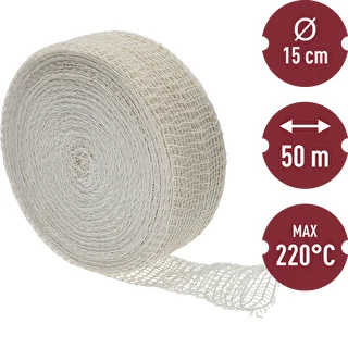 Singi- ja vorstivõrk mõõtudega 15 cm x 50 m, kuumuskindlusega kuni 220 °C – photo 3