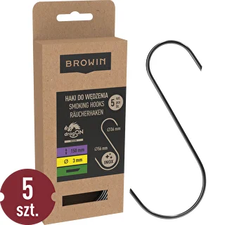 Suitsutuskonksud – S-kujulised, 45° kaldlõikega, 3 mm x 150 mm, 5 tk. – photo 1