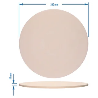 Ümmargune pitsakivi, valmistatud kordieriidist, läbimõõt 33 cm – photo 7