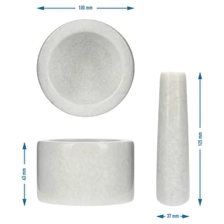 Marmorist köögiuhmer, valge, Ø 10 cm – photo 10
