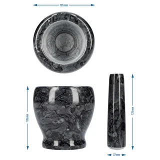 Marmorist köögiuhmer, must, Ø 10,5 cm – photo 10