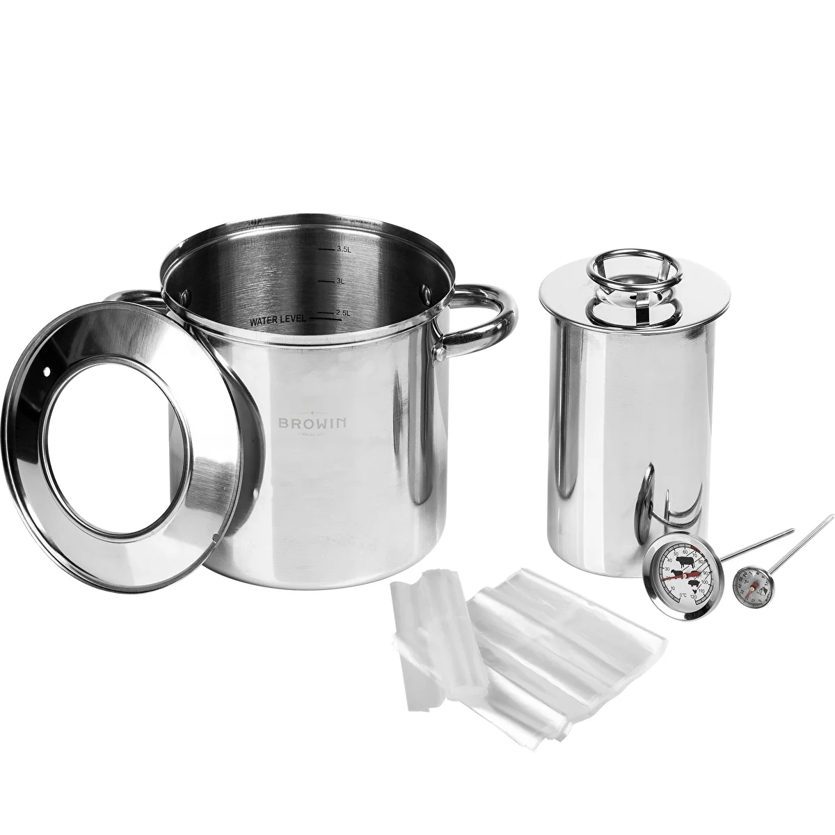 Veesärgiga sinkikeetja komplekt: 1,5 kg sinkikeetja + pott