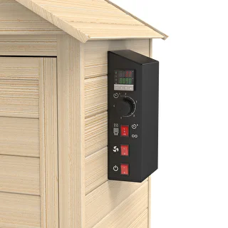 Suitsuahi 115 L dragON Wood 60E, puidust, elektrilise kütmismooduli ja juhtseadmega – photo 7