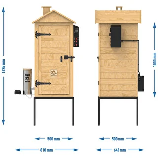 Suitsuahi 200 L dragON Larch E21 - lehisepuust, elektrilise kütmismooduli ja kontrolleriga – photo 14