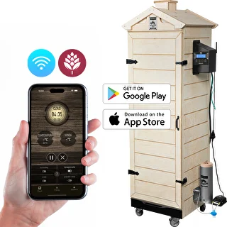 Suitsuahi dragON PLYWOOD NATURE – raamita, moodulne, Wi‑Fi-kontrolleriga, 320 L