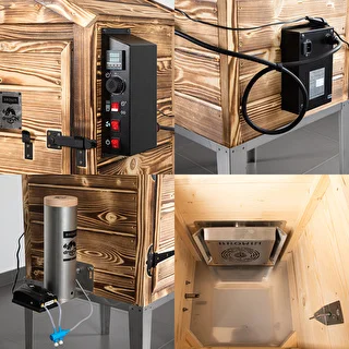 Suitsuahi 115 L dragON Wood 60E – puiduküttega puidust, elektrilise küttemooduli ja juhtseadmega – photo 4