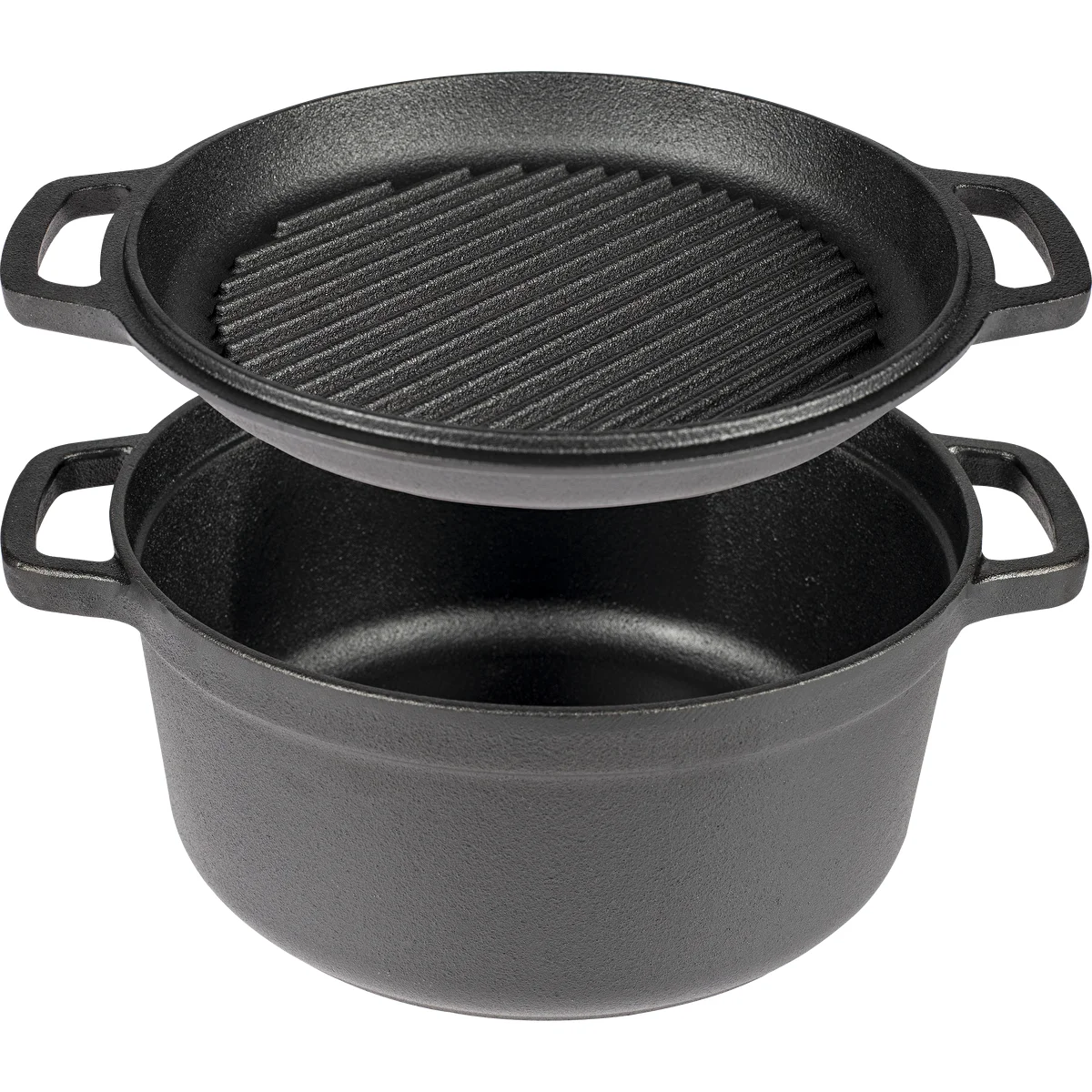 Malmpott koos panniga, 5 L + 1 L