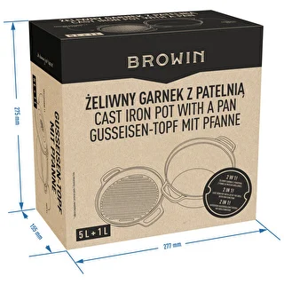 Malmpott koos panniga, 5 L + 1 L – photo 11