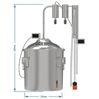 Klassikaline Convex destillaator 18 L - 2 eralduskambriga – photo 9