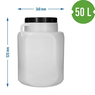 Ruudukujuline tünn, 50 L, valge, käepidemetega 50 L – photo 10