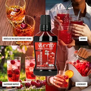 VLEYTO Hapukirss & Toomingas – maitseessents looduslike aroomidega, 250 ml – photo 7