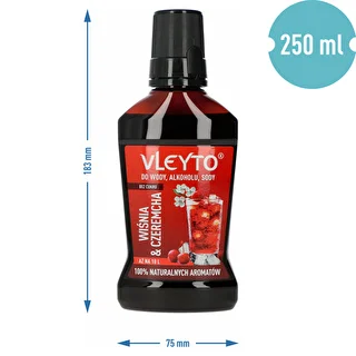 VLEYTO Hapukirss & Toomingas – maitseessents looduslike aroomidega, 250 ml – photo 5