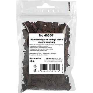 Ameerika tamme laastud, tugevalt röstitud, 50 g – photo 2