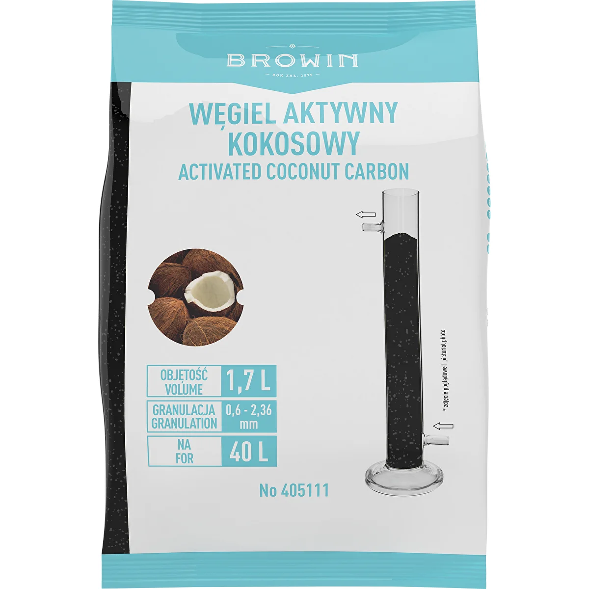 Kookospähkli aktiivsüsi 0,86 kg