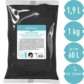 Activated Duo Carbon – kivisöe (mineraalne) ja kookospähkli aktiivsöe segu, 1 kg, kuni 60 L – photo 3