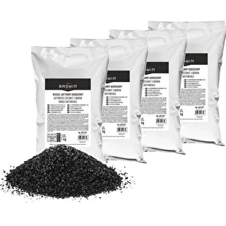 Kookospähkli kestast aktiivsüsi 1 kg x 4 - komplekt