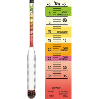 Purunemiskindel sahhariomeeter katseklaasiga, mõõtevahemik: -5–35°Blg – photo 4