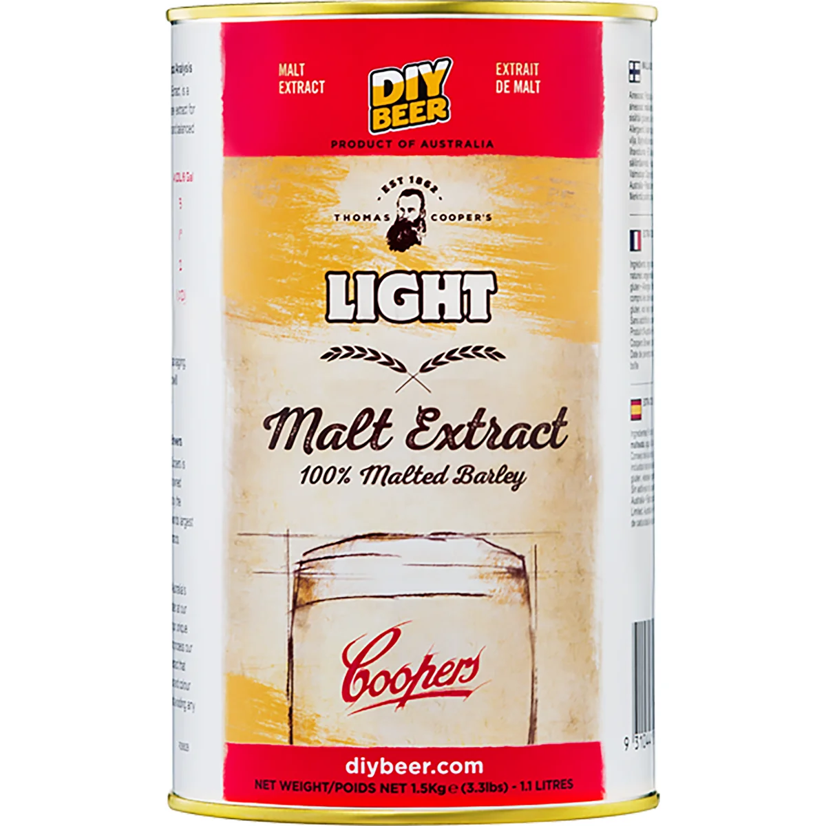 Hele linnaseekstrakt Coopers Light
