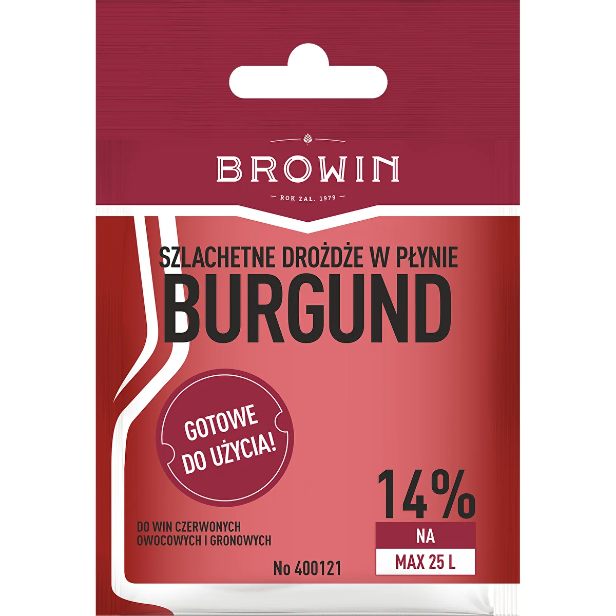 Veinipärm Burgund, ilma eelkasvatuseta, 20 ml