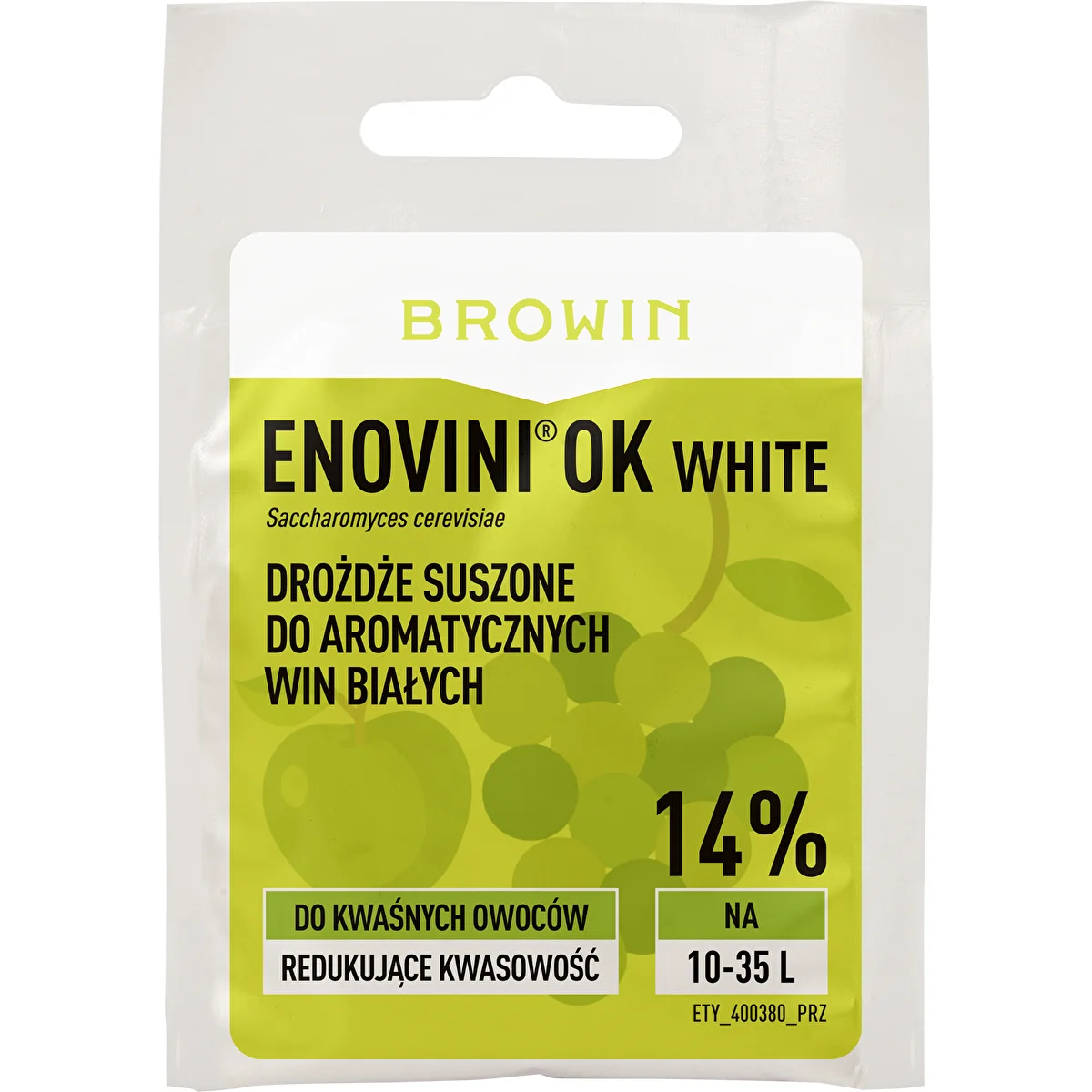 Enovini® OK WHITE - happesust vähendav veinipärm 7 g