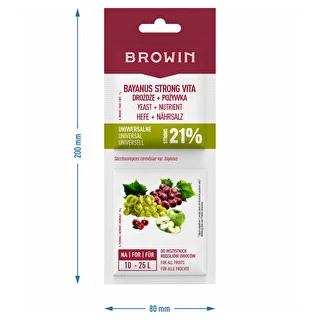 Bayanus-pärm + pärmi toiteaine - Universaalne - 21%, 17 g – photo 3