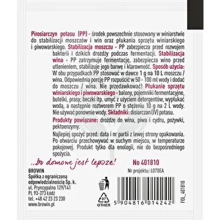 Kaalium metabisulfit 10 g – photo 2