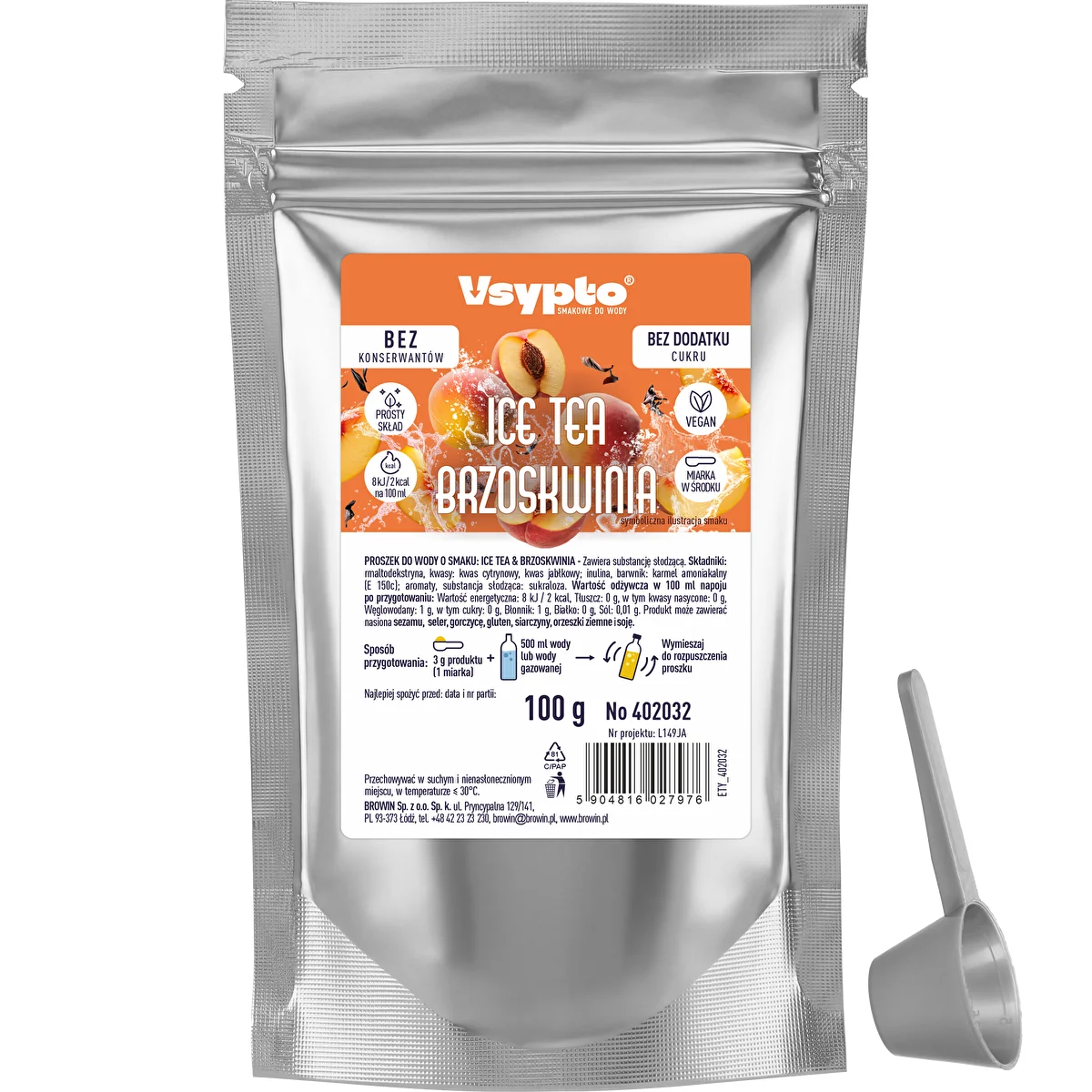VSYPTO Ice Tea virsiku maitsega, 100 g