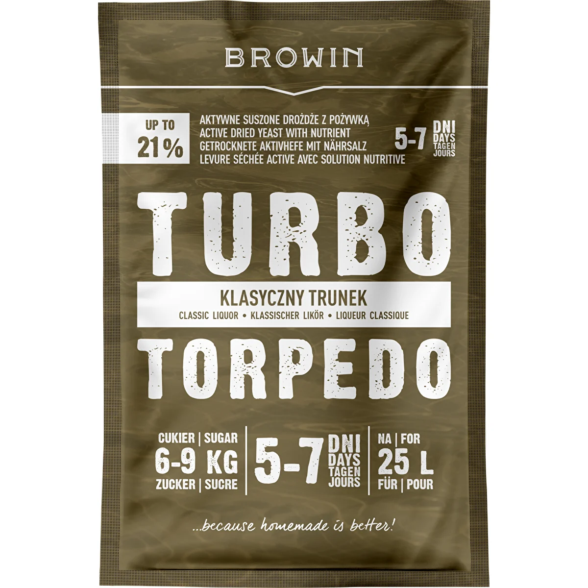 Piirituspärm Turbo Torpedo 5–7 päeva 21% 100 g