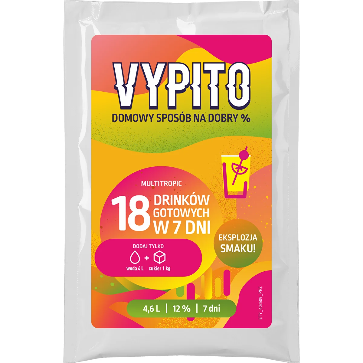 VYPITO 12%, kotike 18 kokteili jaoks – Multitropic, 126 g