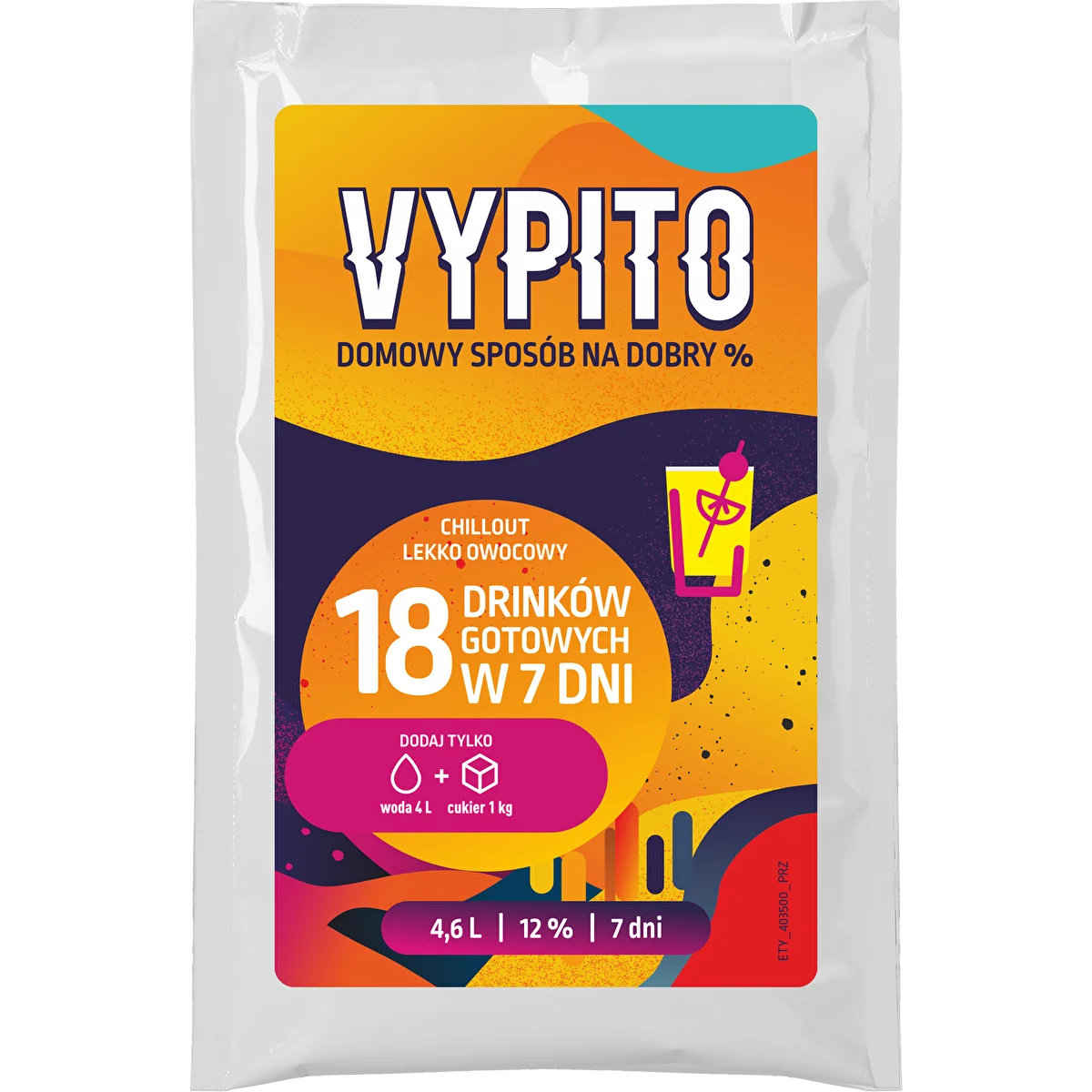 VYPITO 12%, kotike 18 joogi valmistamiseks - Chillout, kergelt puuviljane, 126 g