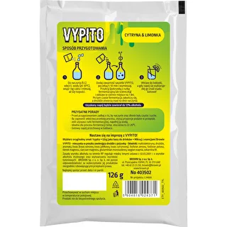 VYPITO 12%, kotike 18 drinki jaoks - Sidrun & laim, 126 g – photo 2
