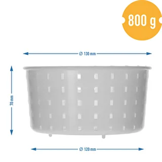 Ümmargune juustuvorm Ø 13 × 7 cm 800 g jaoks – photo 7