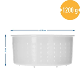 Ümmargune juustuvorm Ø15 x 7cm 1200 g jaoks – photo 7
