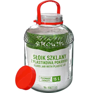 15 L purk plastikust kaanega – photo 3